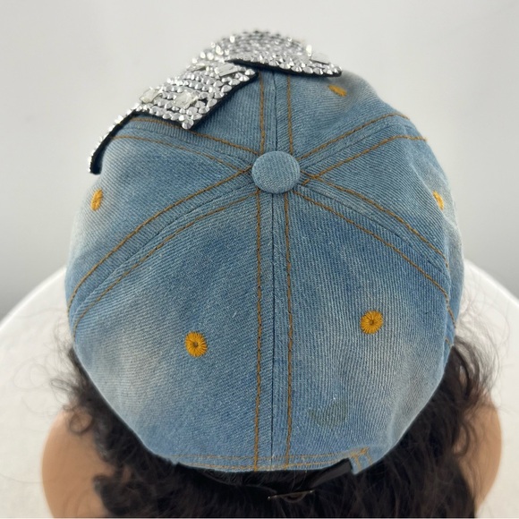Fleur-de-lis Rhinestone Baseball Hat - Picture 6 of 10